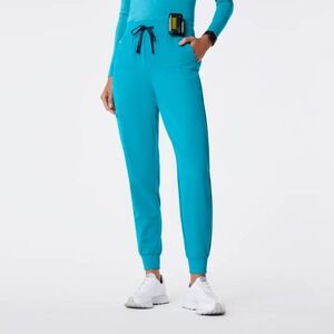 Figs | Zamora High Waisted Six-Pocket Jogger Scrub Pants Limited Edition Teal